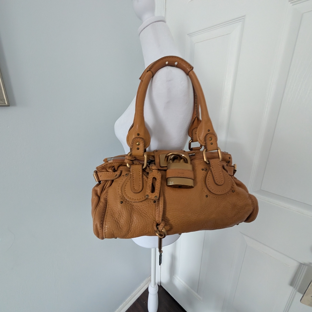 Chloe Tan Leather Satchel